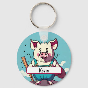 Chaveiro Coloque o agricultor com o nome personalizável