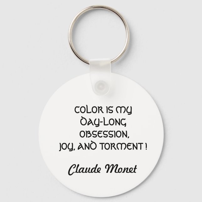 Chaveiro COLOR IS MY OBSESSION QUOTE keychain (Frente)