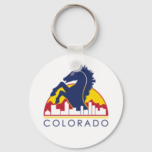 Chaveiro Colorado Blue Horse (Frente)