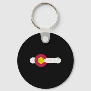 Chaveiro Colorado Flag Snowboard Powder Snow Ski Aspen Snow