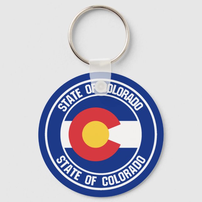 Chaveiro Colorado Round Emblem (Frente)