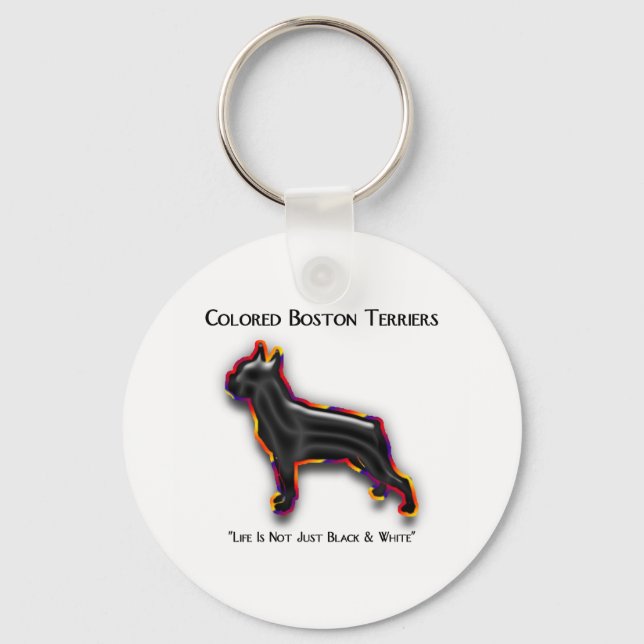 Chaveiro Colored Boston Terrier (Frente)