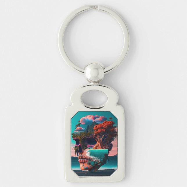 Chaveiro Colored skull head (Frente)