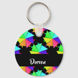 Chaveiro Colorful folded paper pattern