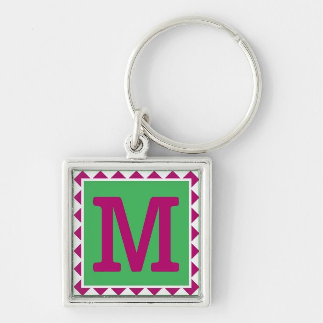 Chaveiro Colorful Letter 'M' - Keychain (Frente)