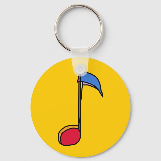 Chaveiro colorful music note (Frente)