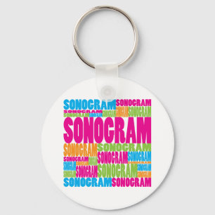 Chaveiro Colorful Sonogram