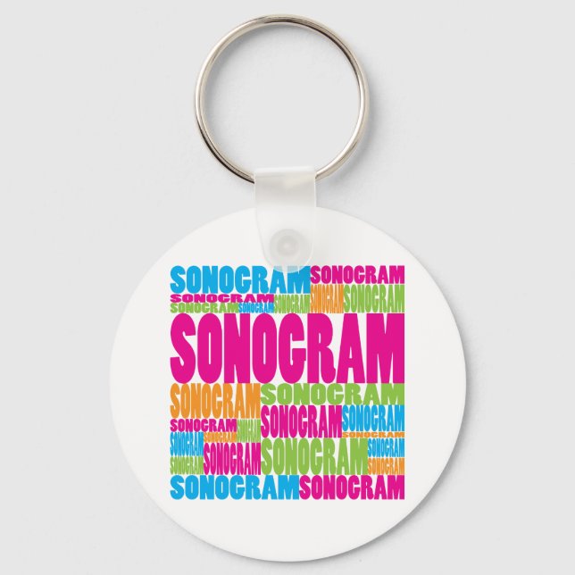 Chaveiro Colorful Sonogram (Frente)