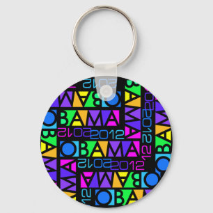 Chaveiro Colorida cadeia-chave Obama 2012