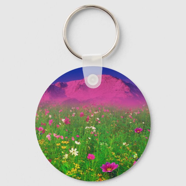 Chaveiro Colorido Colorado, Pikes Peak Mountain (Frente)