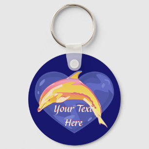 Chaveiro colorido do golfinho