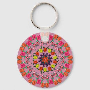 Chaveiro Colorido floral