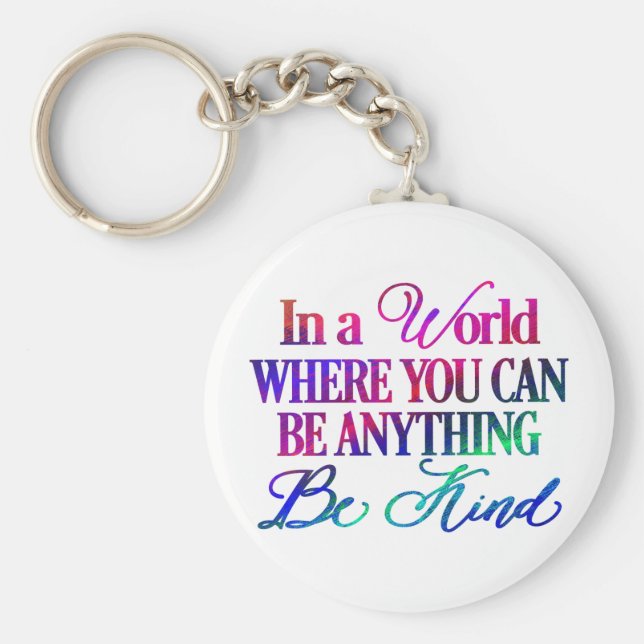 Chaveiro Colorido Seja gentil (Frente)