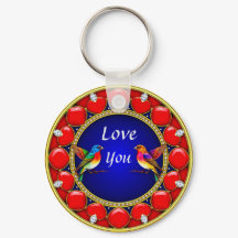 Coloridos de Aves Hummengivas cercados por Coração