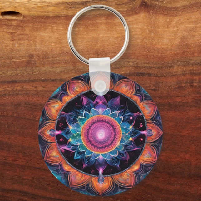 Chaveiro Colorir Mandala (Frente)