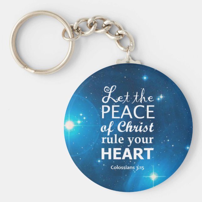 Chaveiro Colossians 3:15 (Frente)