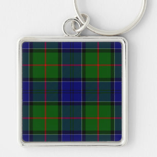 Chaveiro Colquhoun tartan xadrez verde azul