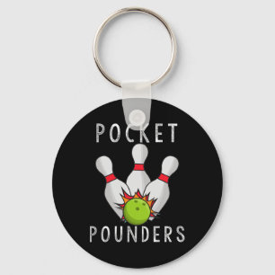 Chaveiro Colunas de Pocket Boliche Liga Casual Algodão