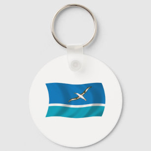 Chaveiro com a bandeira da Ilha de Midway