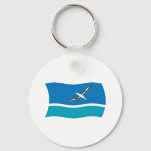 Chaveiro com a bandeira da Ilha de Midway