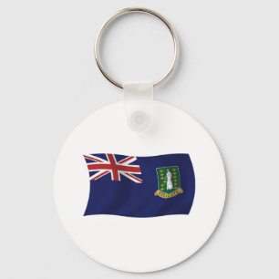 Chaveiro com a Bandeira das Ilhas Virgens Britânic