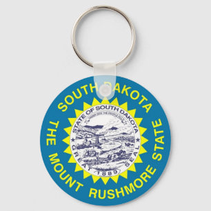 Chaveiro com a bandeira do estado de South Dakota