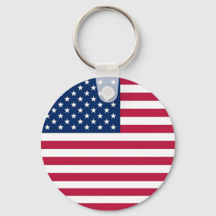 Chaveiro com a bandeira dos EUA
