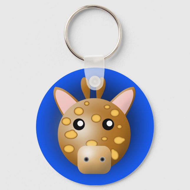 chaveiro com animal: girafa (Frente)