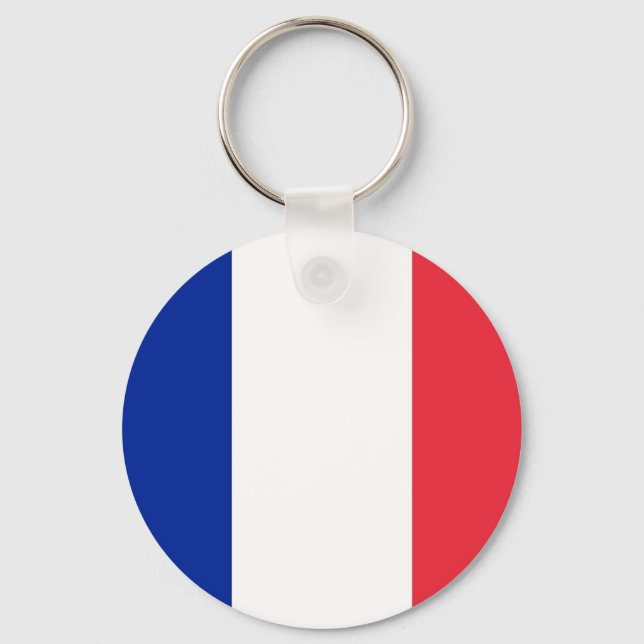Chaveiro com bandeira da França (Frente)