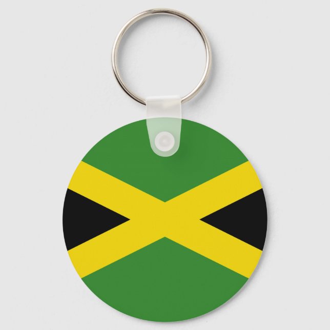 Chaveiro com bandeira da Jamaica (Frente)