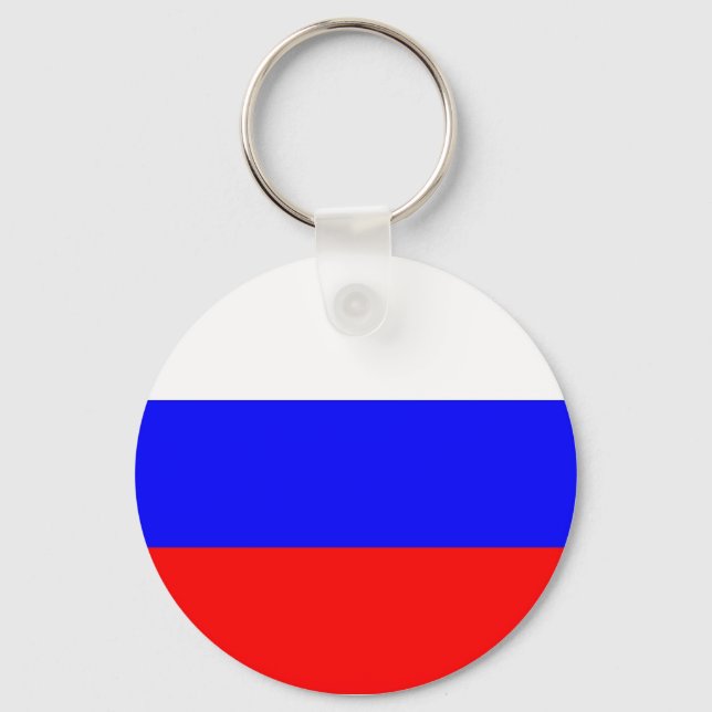 Chaveiro com bandeira da Rússia (Frente)