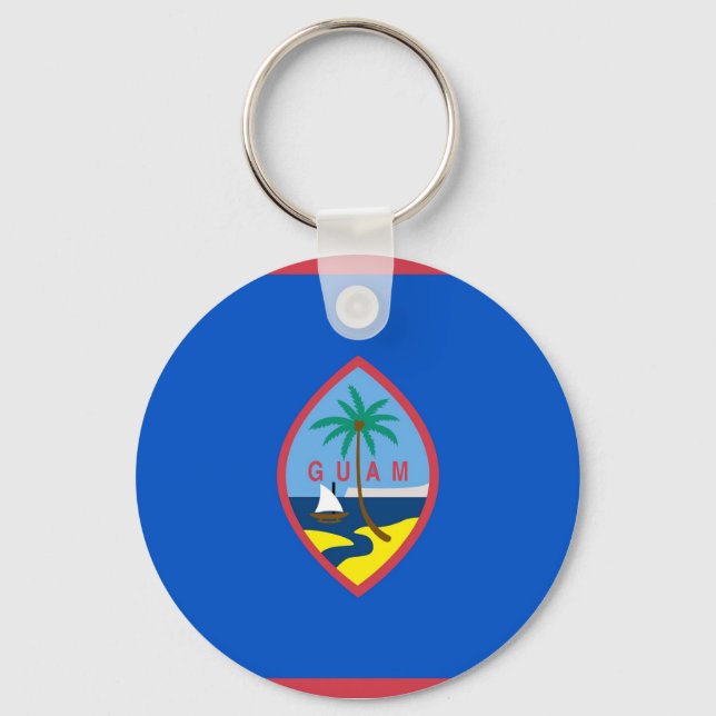 Chaveiro com bandeira de Guam (Frente)
