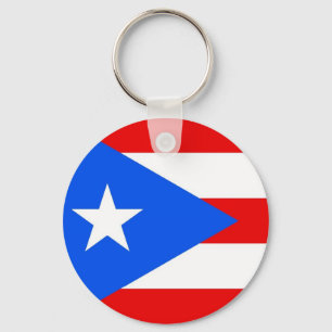 Chaveiro com bandeira de Porto Rico