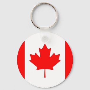 Chaveiro com bandeira do Canadá