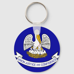 Chaveiro com bandeira do Estado de Louisiana