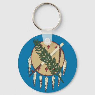Chaveiro com Bandeira do Estado de Oklahoma
