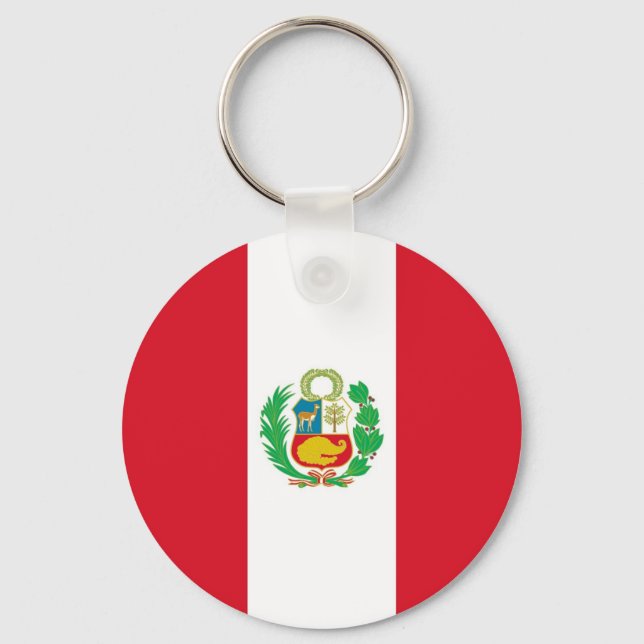Chaveiro com bandeira do Peru (Frente)