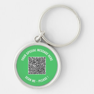 Chaveiro com Código QR Divertido e Texto Personali