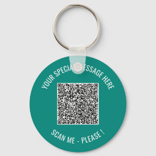 Chaveiro com Código QR e Texto Personalizado Escol