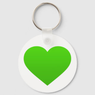 chaveiro com coração verde