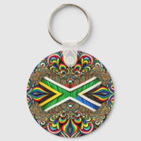 Chaveiro com Design de cores sul-africanas