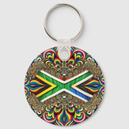 Chaveiro com Design de cores sul-africanas