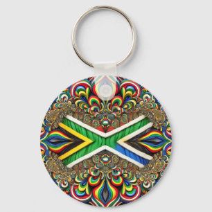 Chaveiro com Design de cores sul-africanas