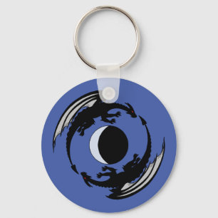 Chaveiro com Design de Fantasia de Dragões da Lua
