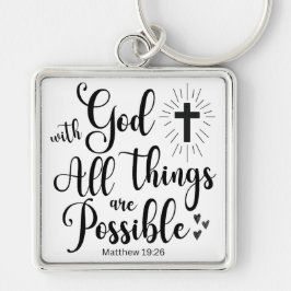 Chaveiro Com Deus, todas as coisas são possíveis - Matthew