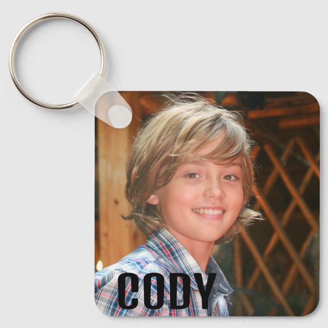 CHAVEIRO COM LEGENDA SIMPLES FOTO PERSONALIZADA (Frente)