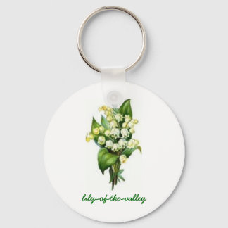 Chaveiro com Lily-of-the-Valley Design