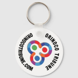 Chaveiro com logotipos arredondados