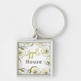 Chaveiro com maçãs.