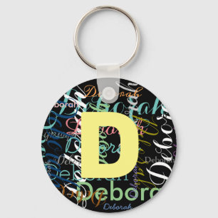 chaveiro com nome inicial